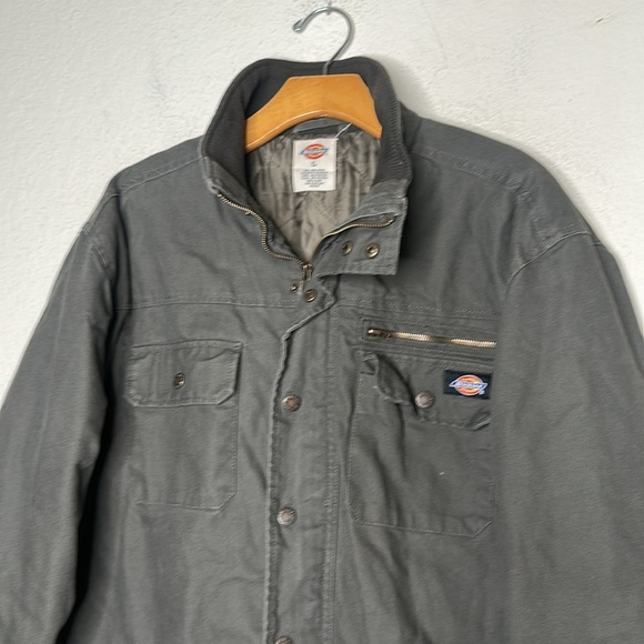 Dickies Active Over Shirt Jacket Gray Size Large Workwear Grunge Retro Skate - Picture 4 of 9
